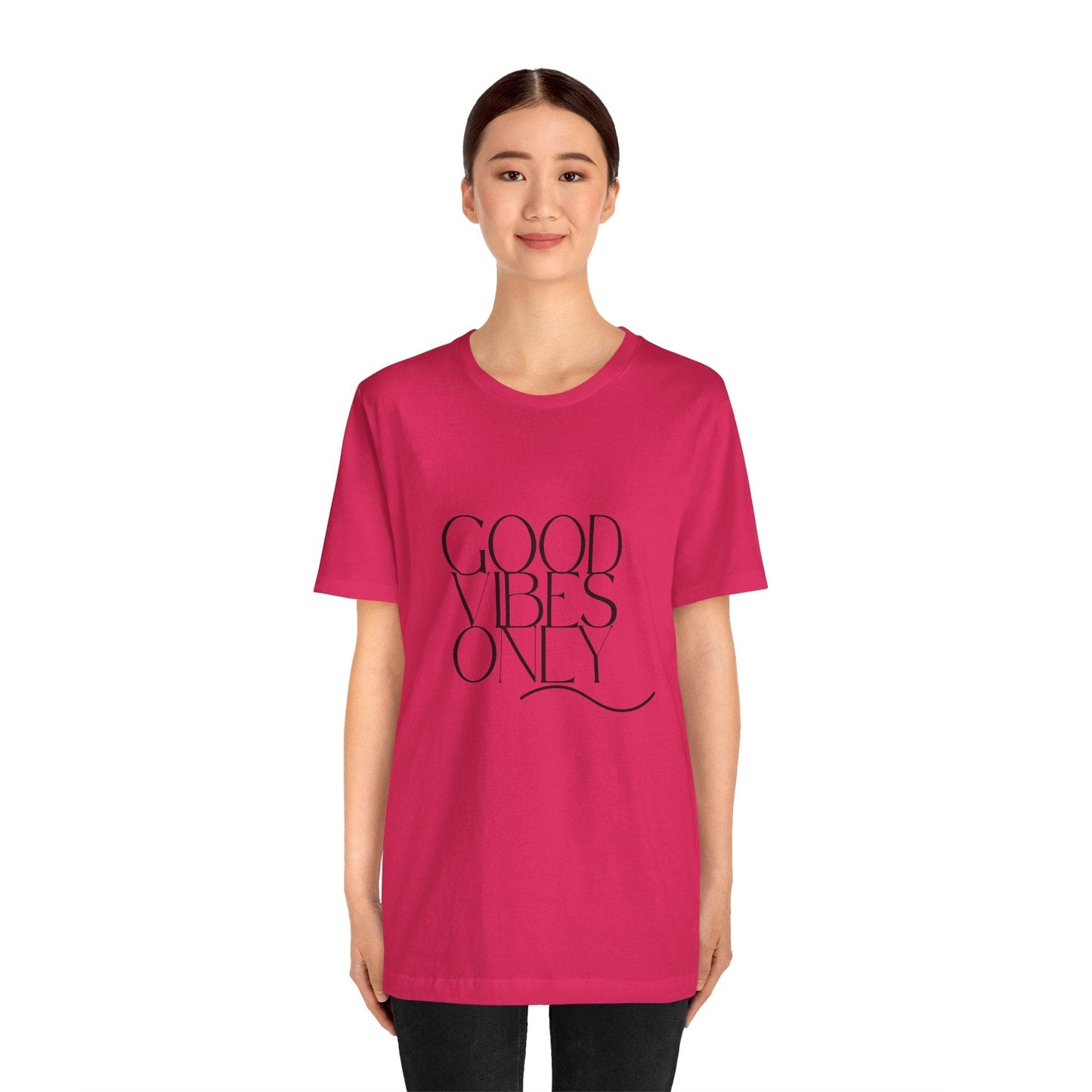Good Vibes Only Unisex Jersey Tee | Casual T-Shirt for Positivity