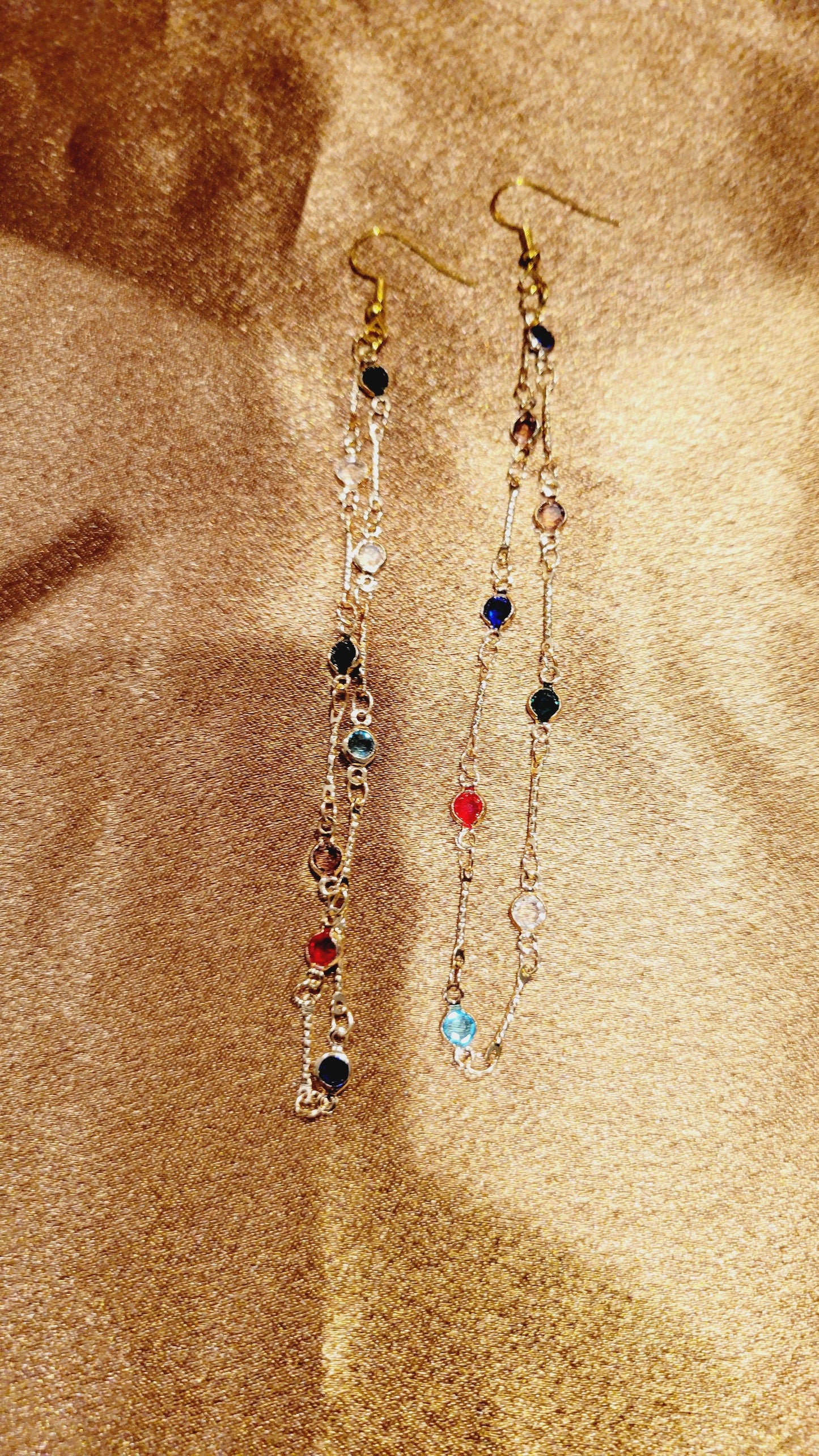 Jeweled Tassel Earrings