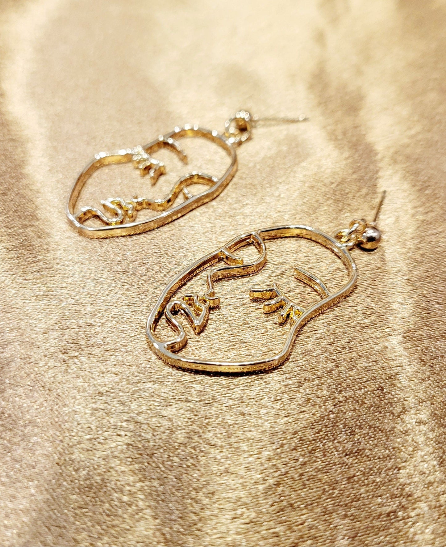 Abstract Face Earrings