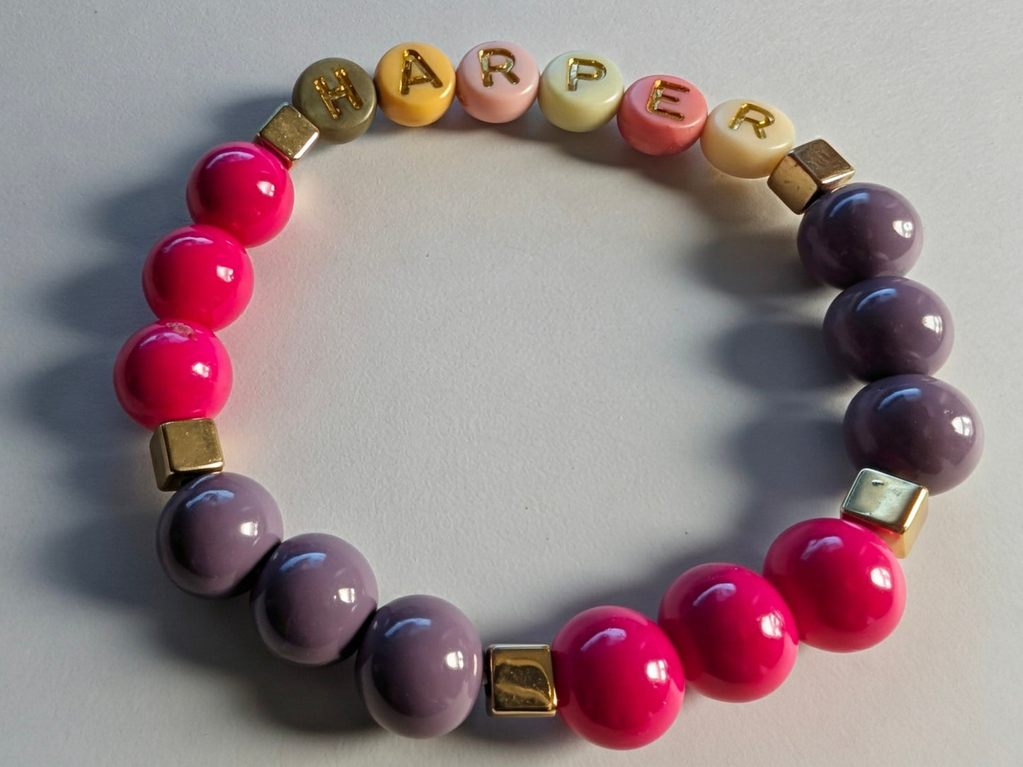 Custom Beaded Word Bracelet