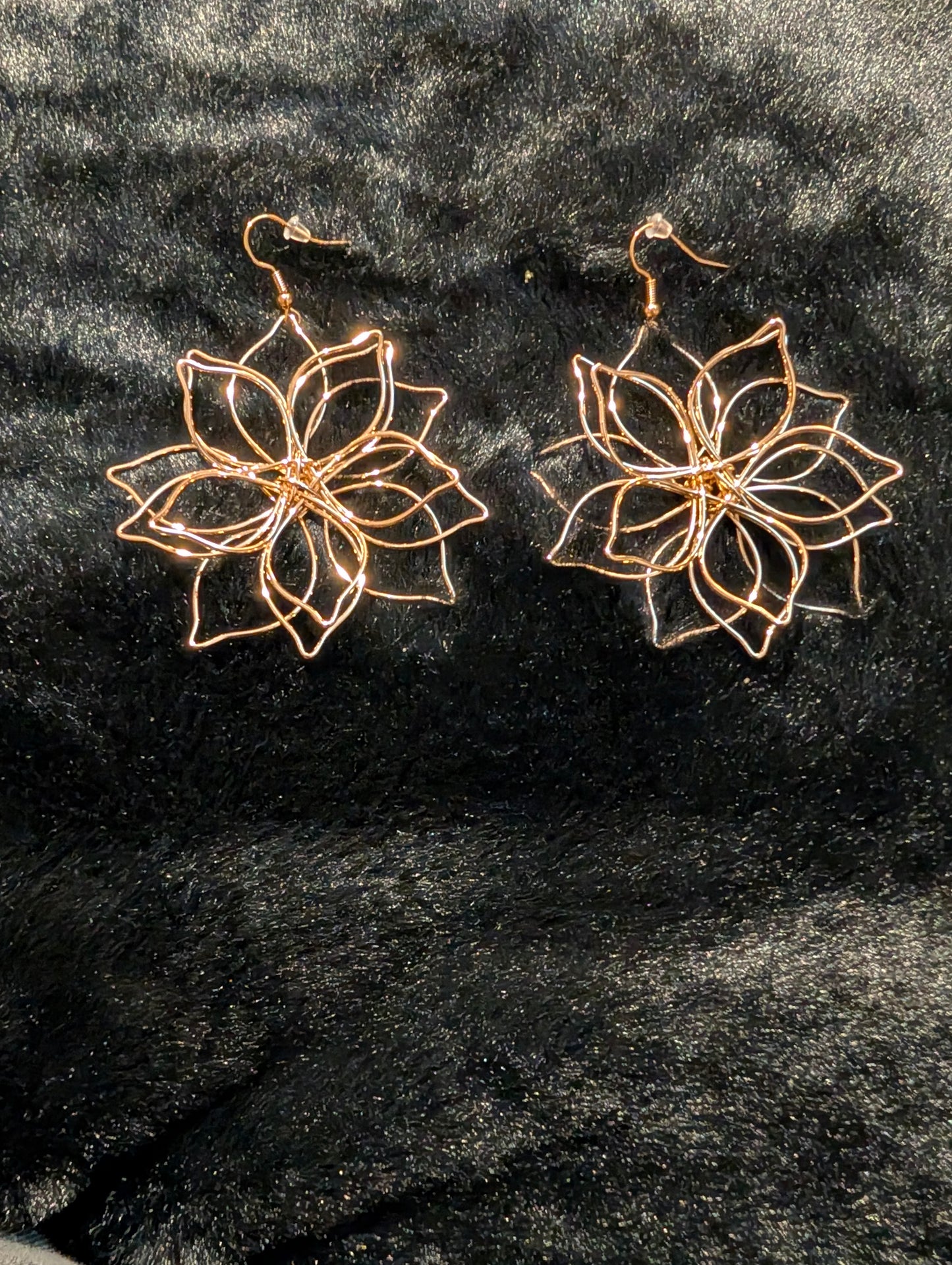 Metal Flower Earrings