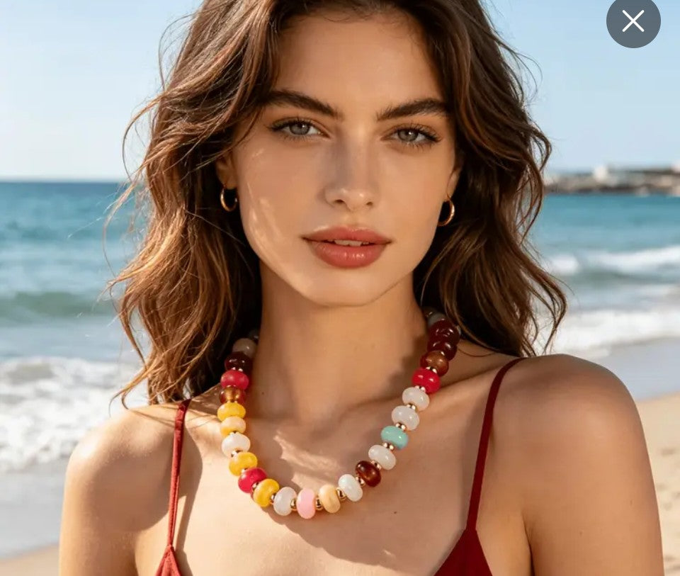 Glass Beaded Necklace