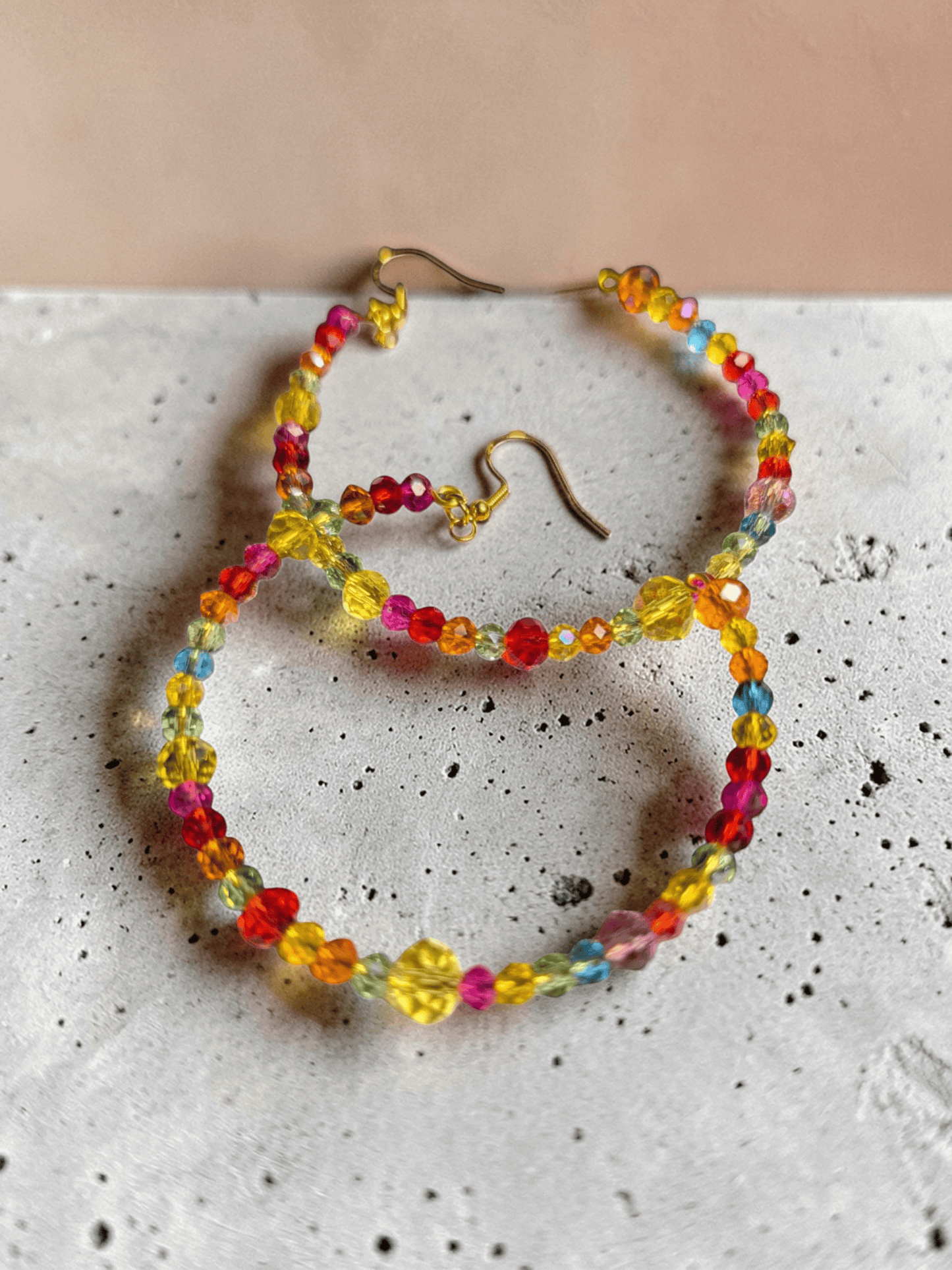Glass Beaded Hoops