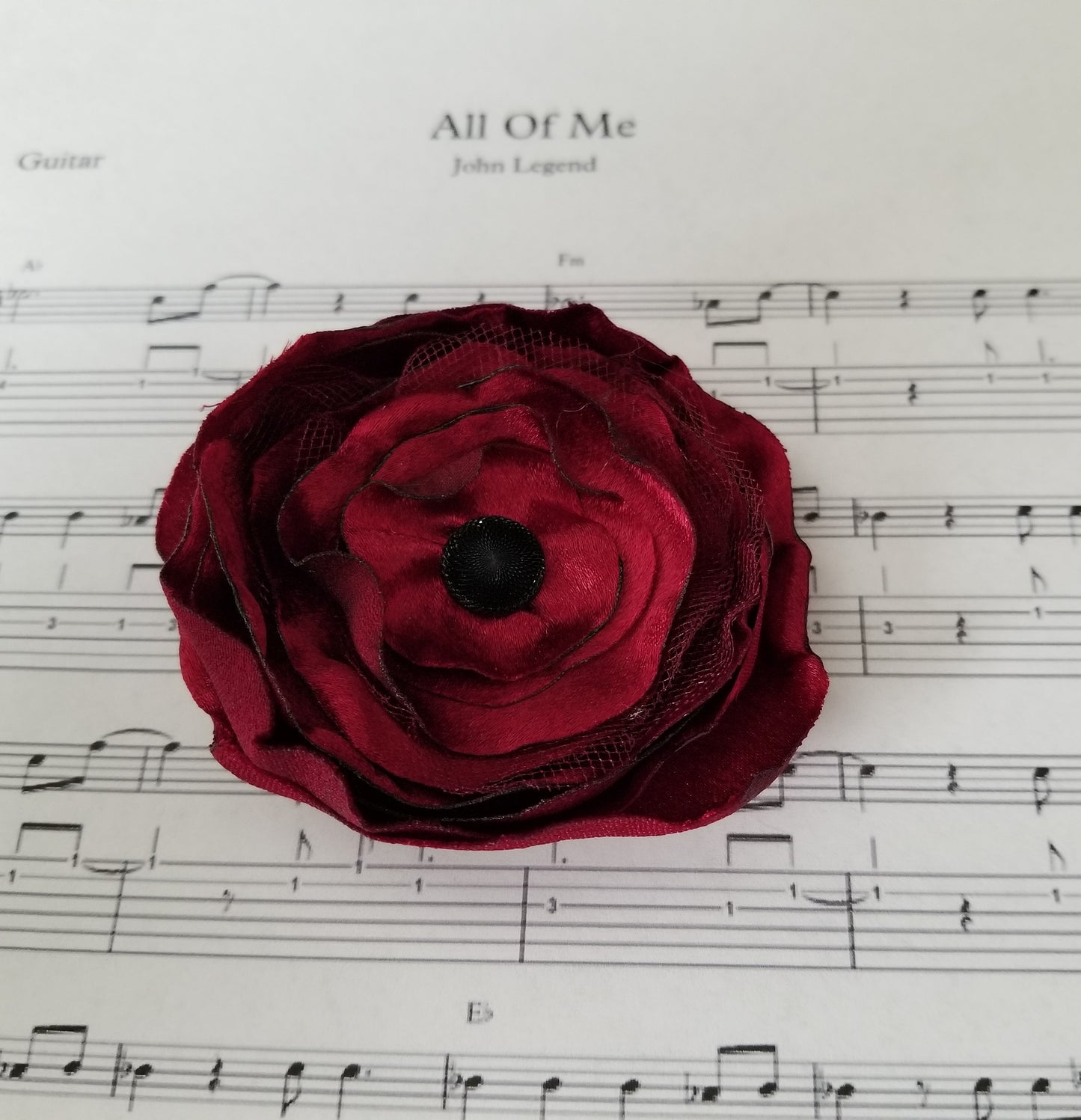 Satin Hair Flower - thatboholife