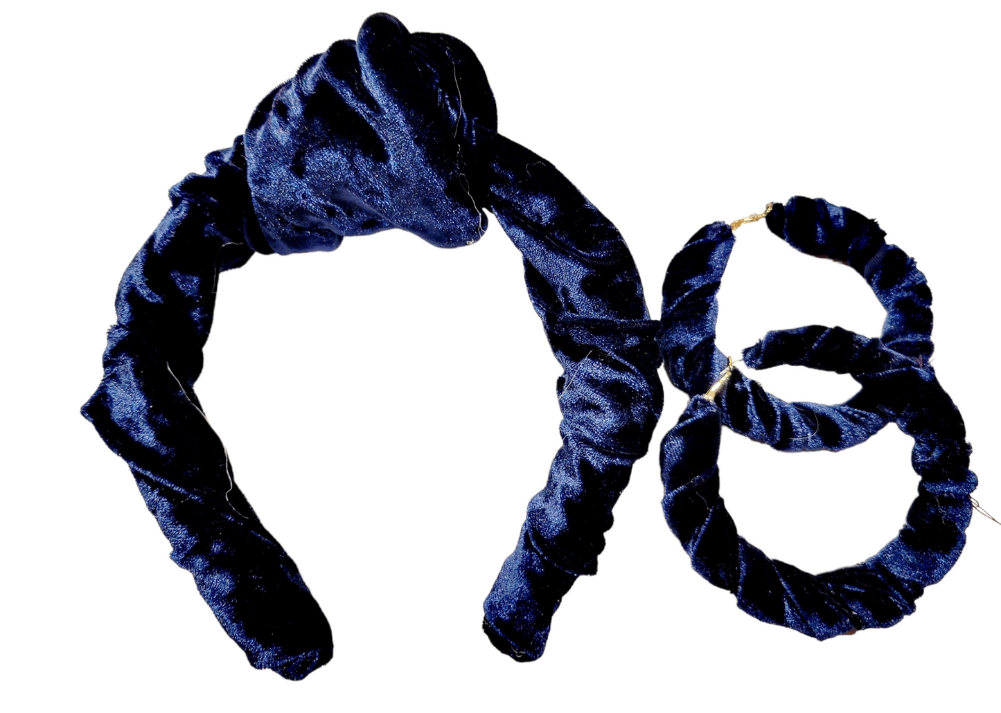 Velvet Headband & Earring Set
