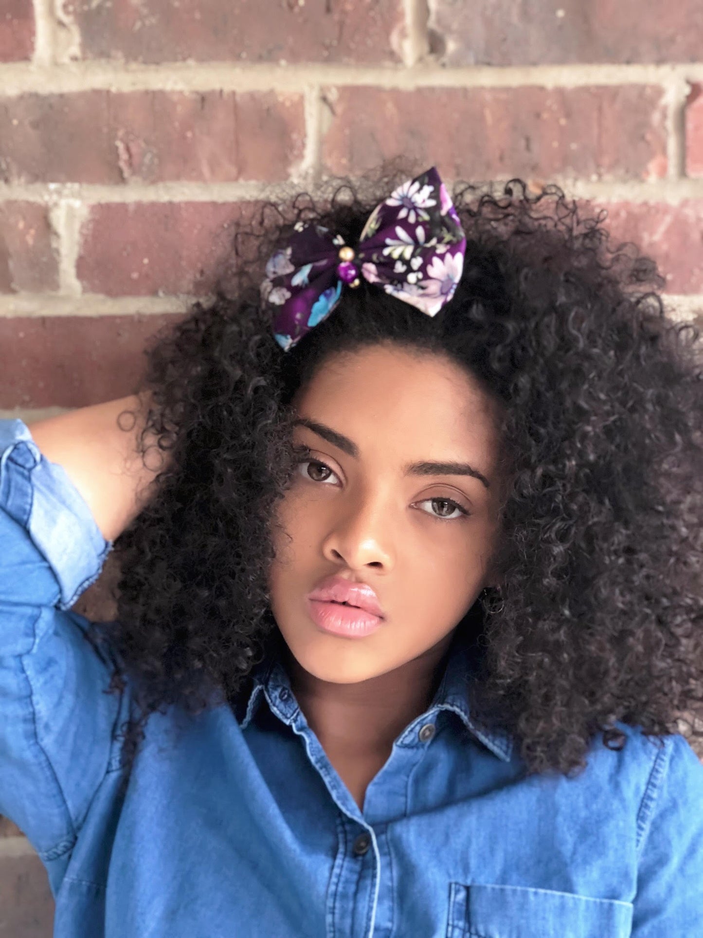 Purple Hair Bow - thatboholife