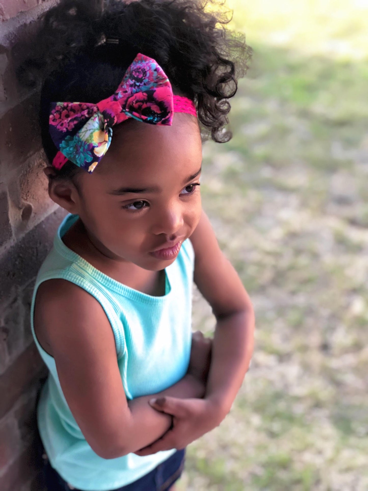 Pink Hair bow Headband - thatboholife