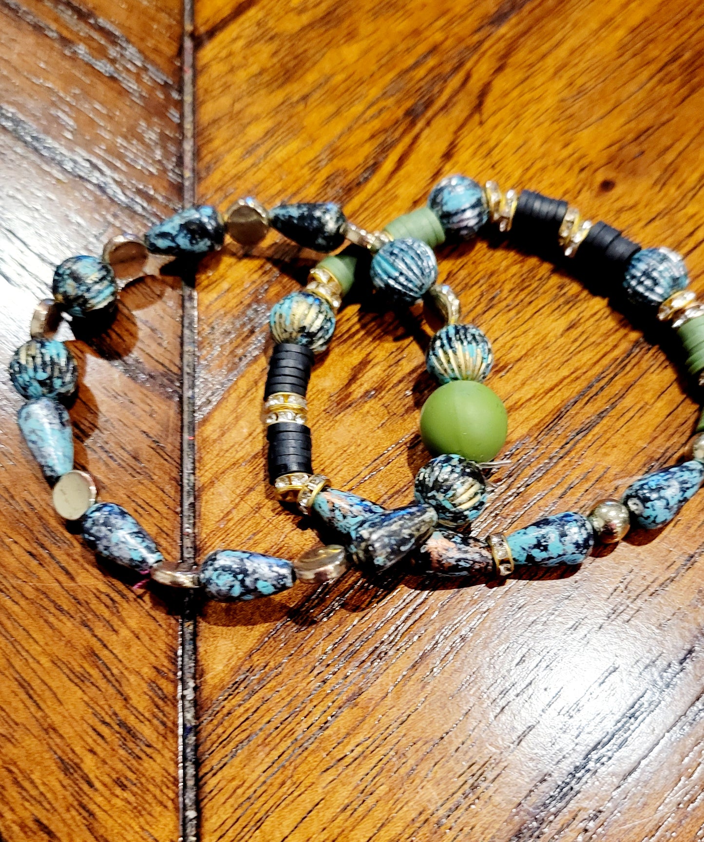 Glass Beaded Bracelet Set