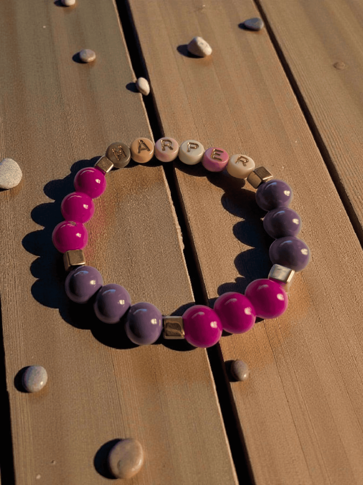 Custom Beaded Word Bracelet