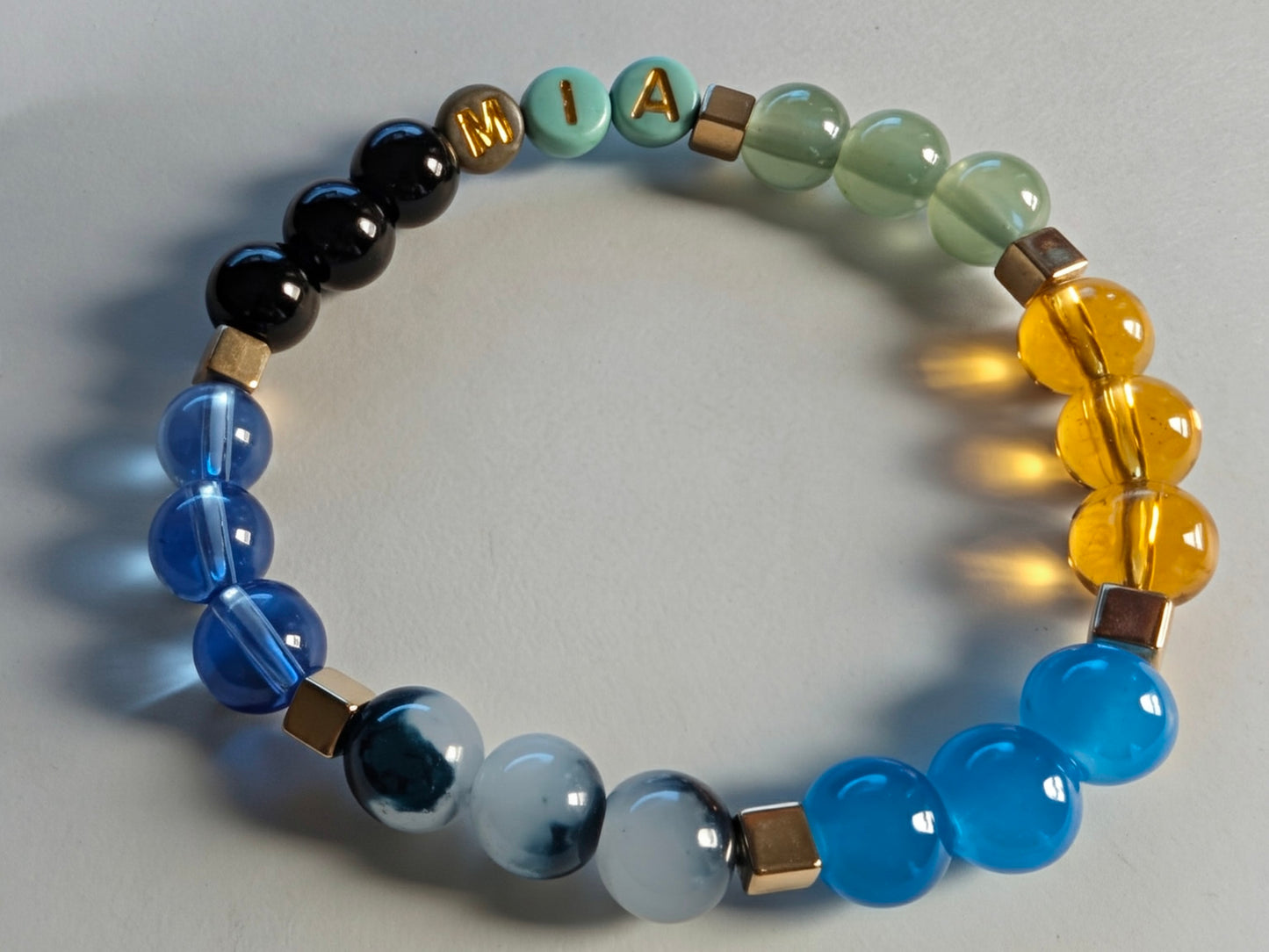 Custom Word  Beaded Bracelet