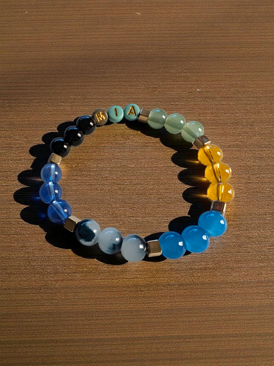 Custom Word  Beaded Bracelet