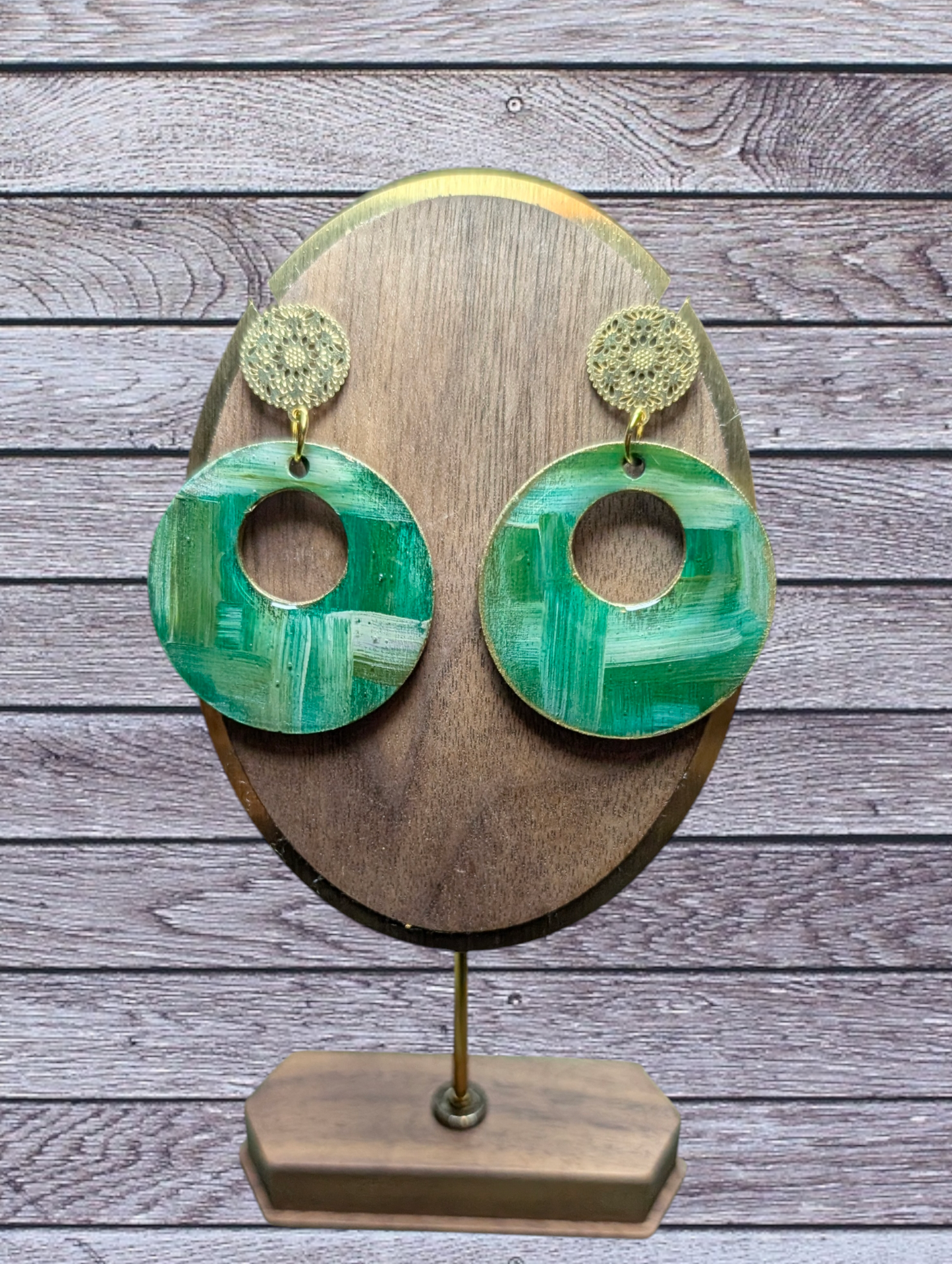 Abstract Painted Earrings