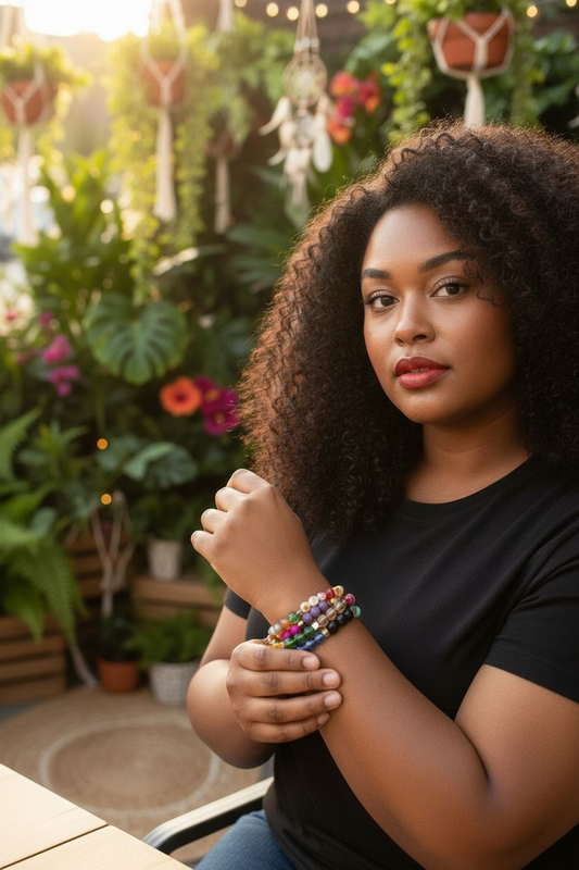 Custom Beaded Word Bracelet