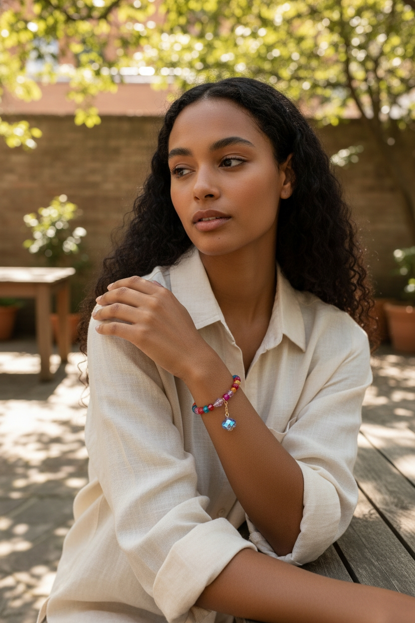 Glass Beaded Bracelet