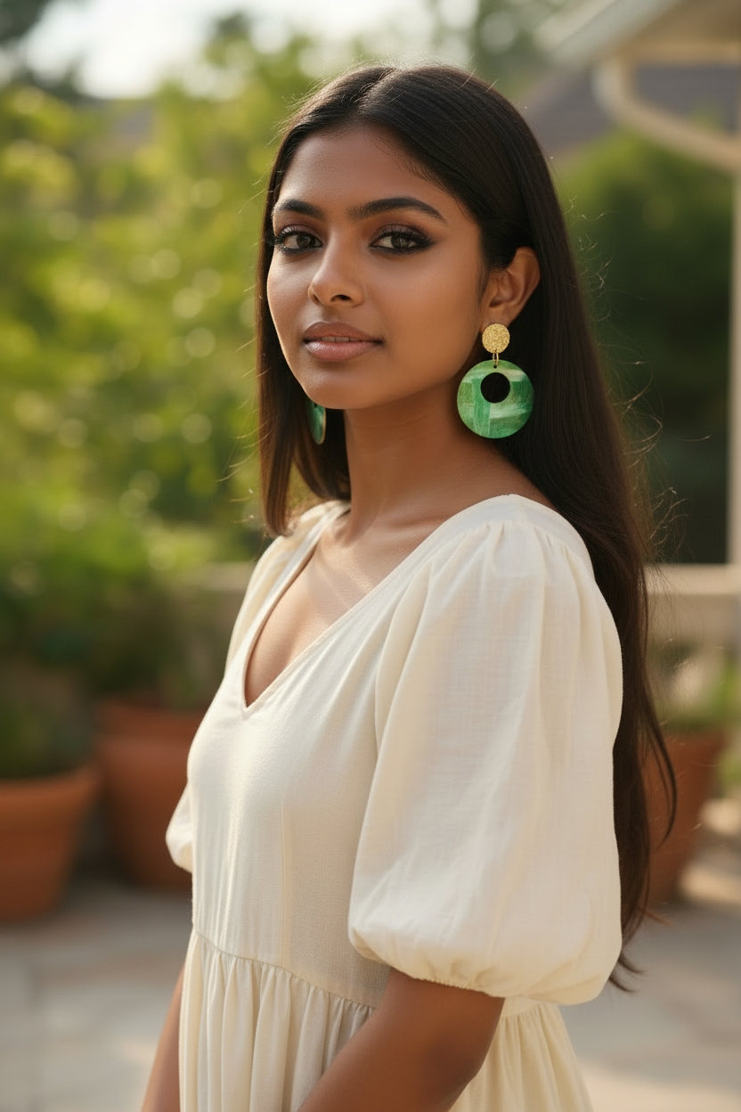 Abstract Painted Earrings