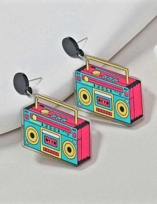 Retro Radio Earrings