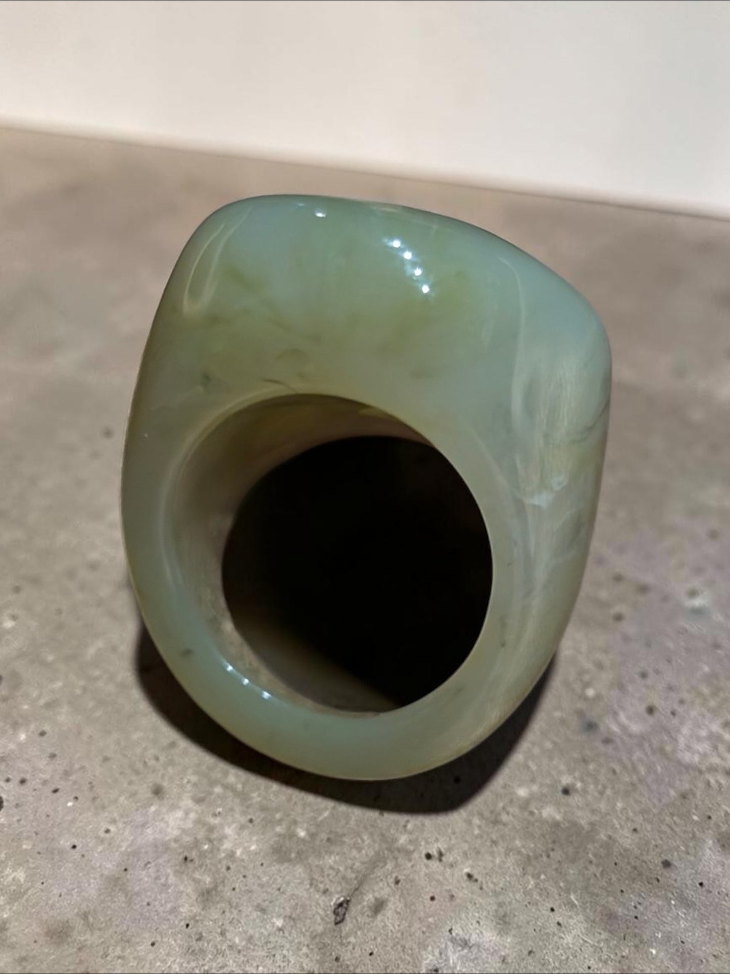 Olive Green Acrylic Ring