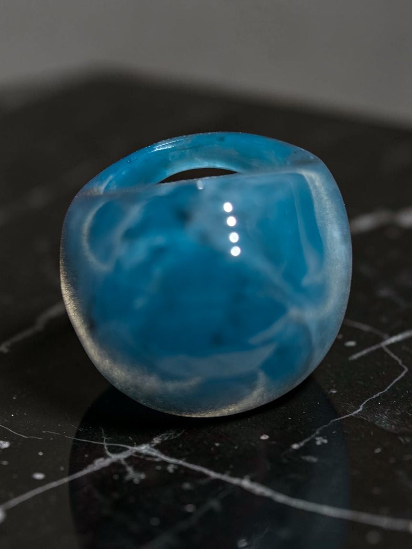 Blue Acrylic Ring