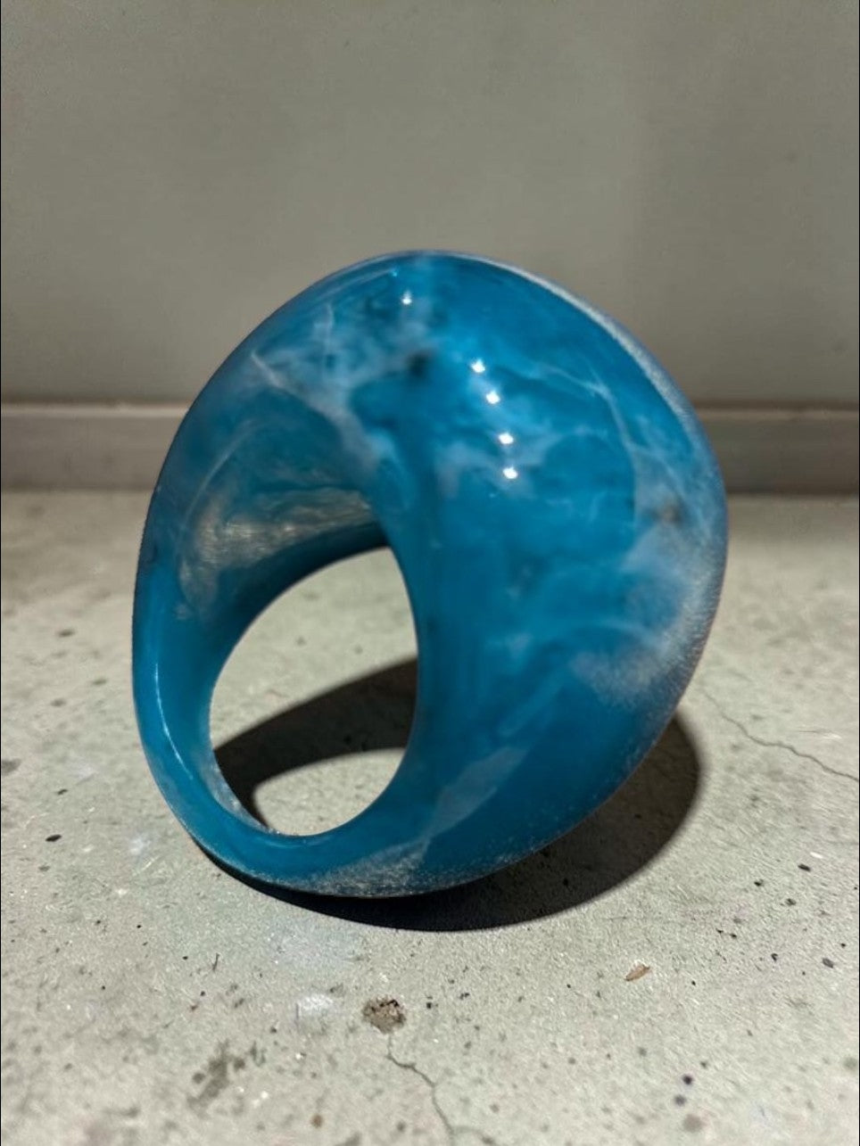 Blue Acrylic Ring