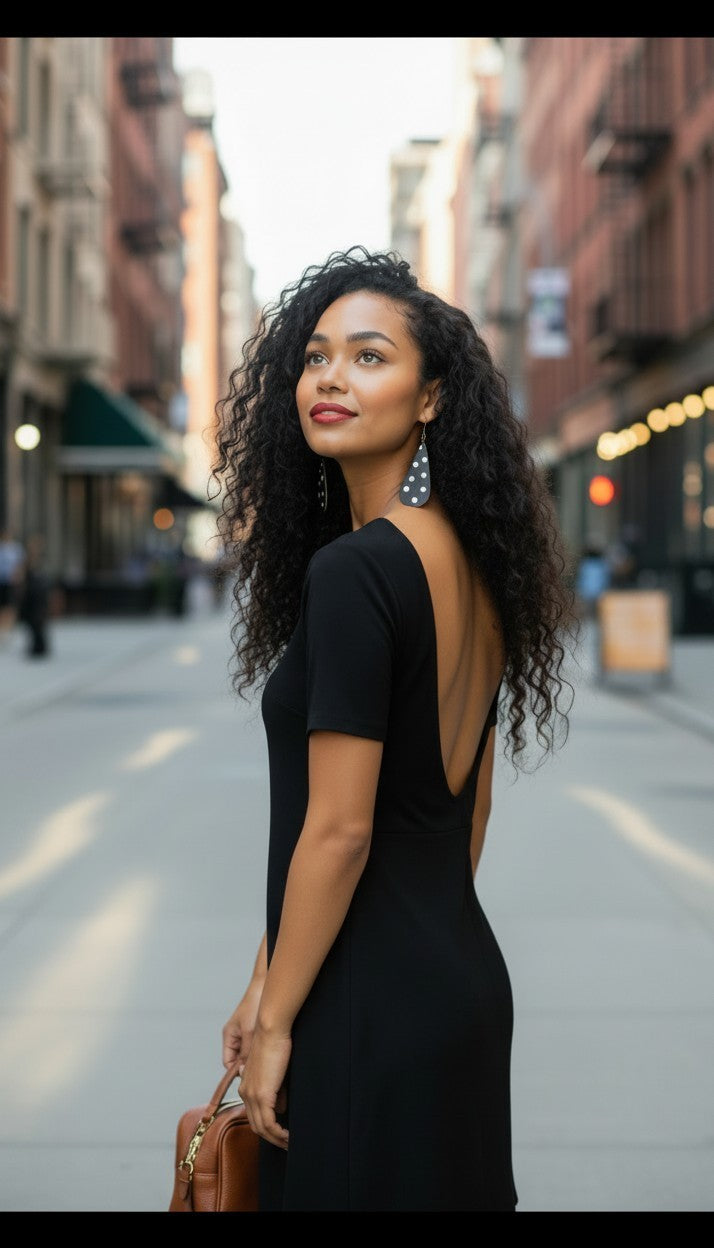 Statement Polka Dot Earrings