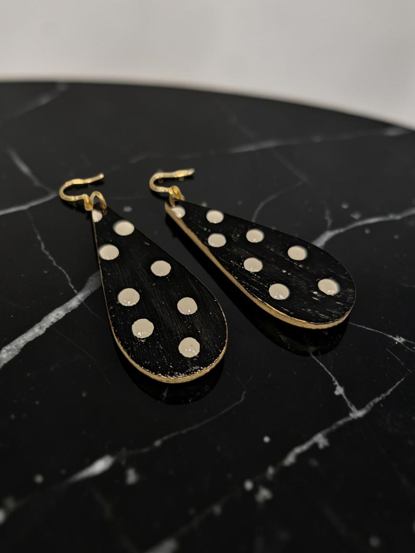 Statement Polka Dot Earrings