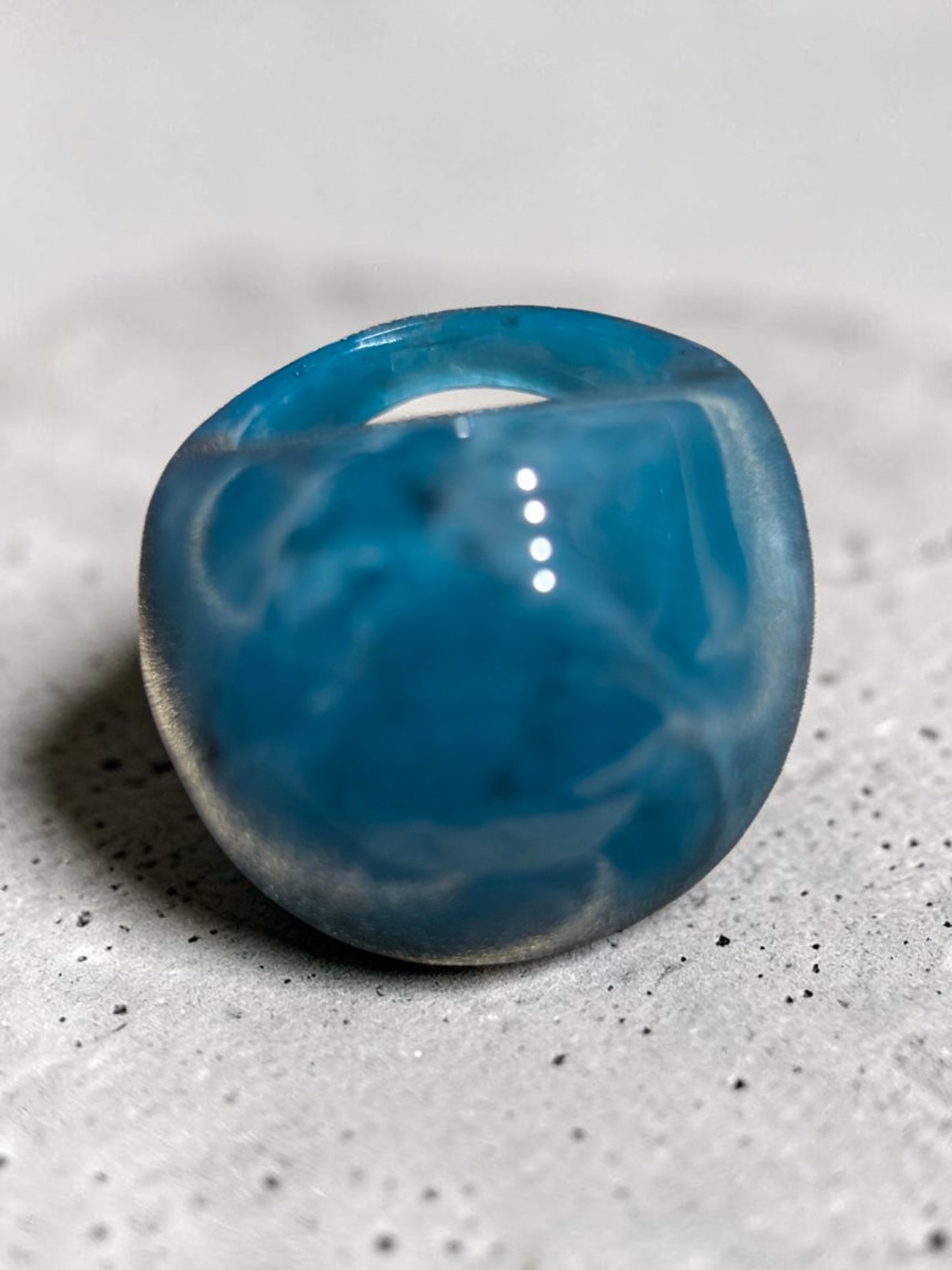 Blue Acrylic Ring