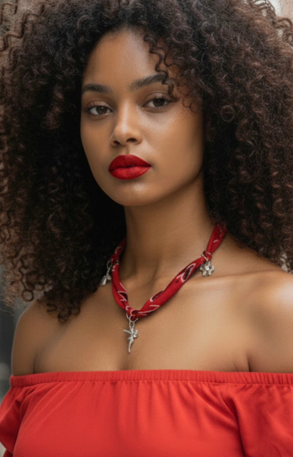 Bandana Charm Necklace