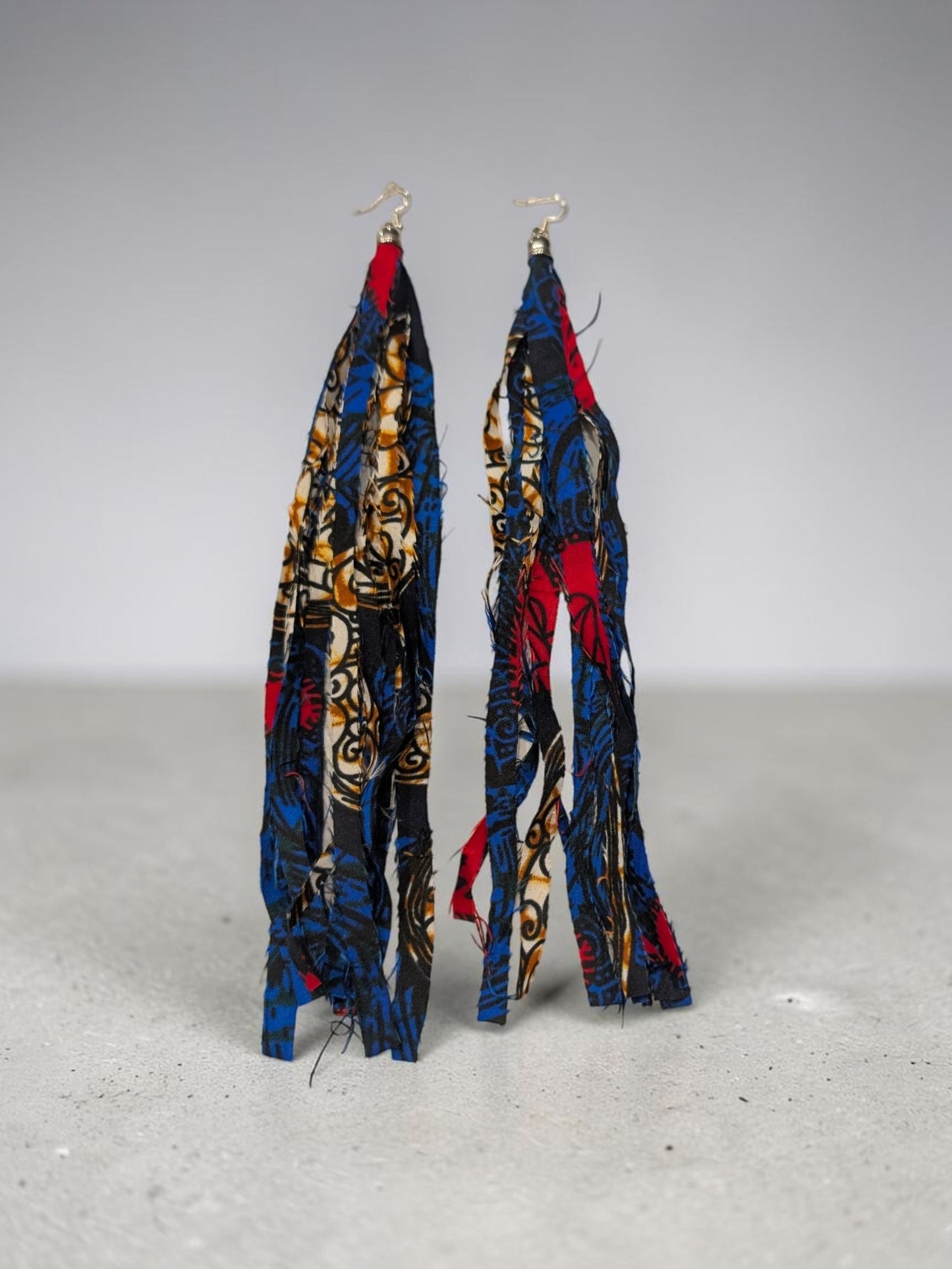 Ankara Tassel Earrings