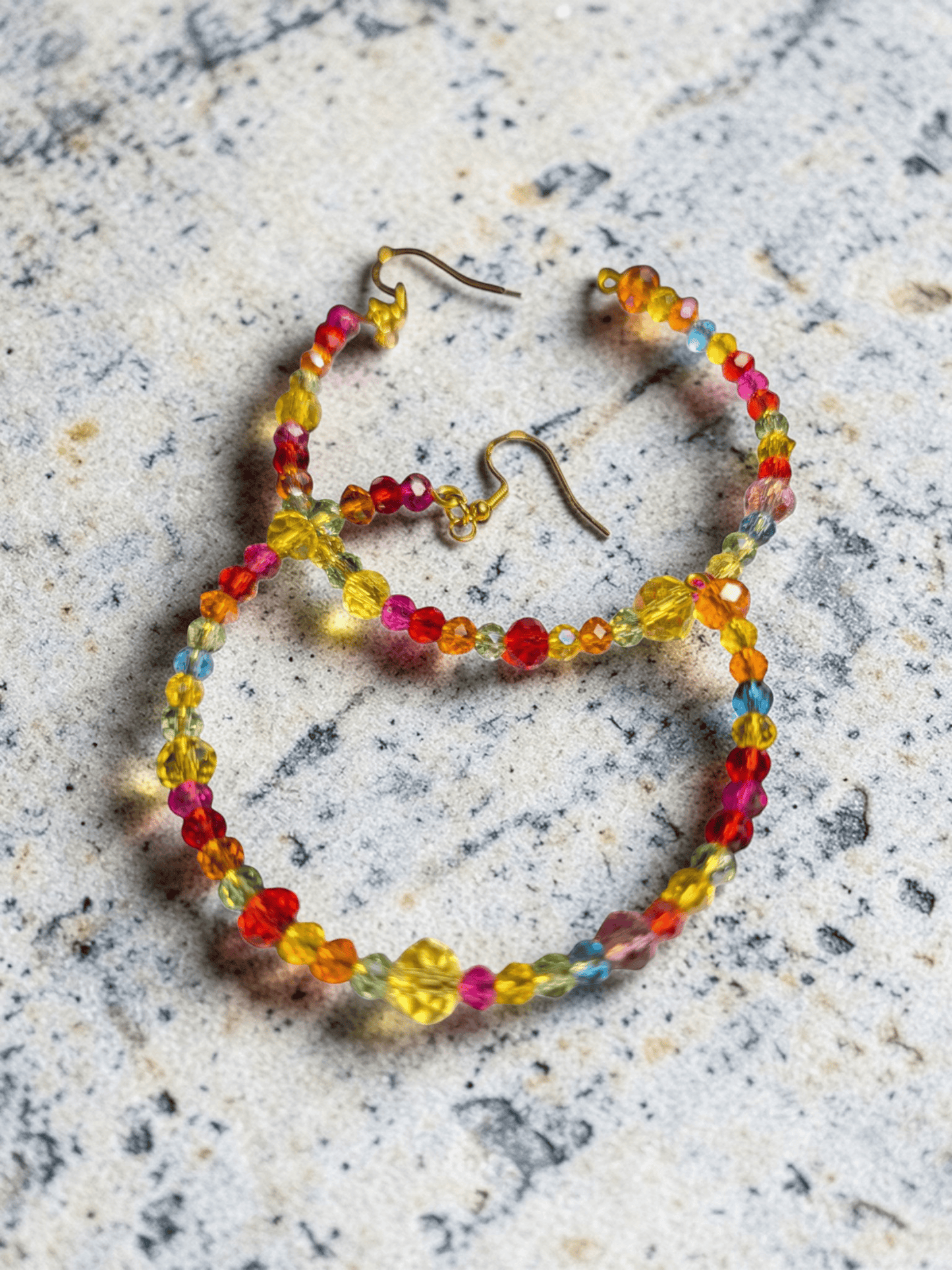 Glass Beaded Hoops