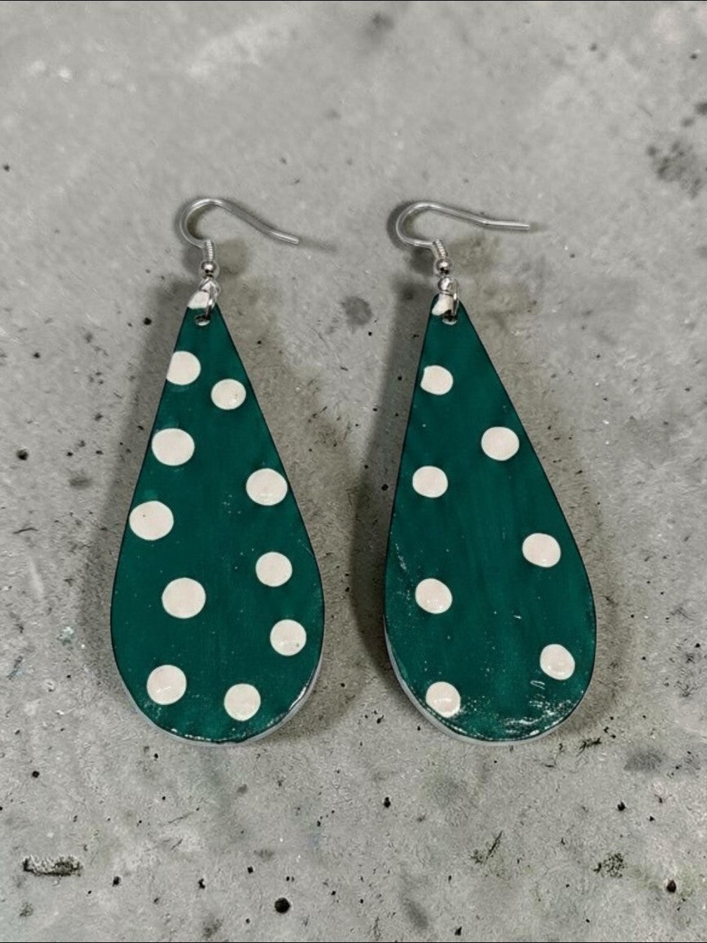 Polka Dot Handpainted Earrings