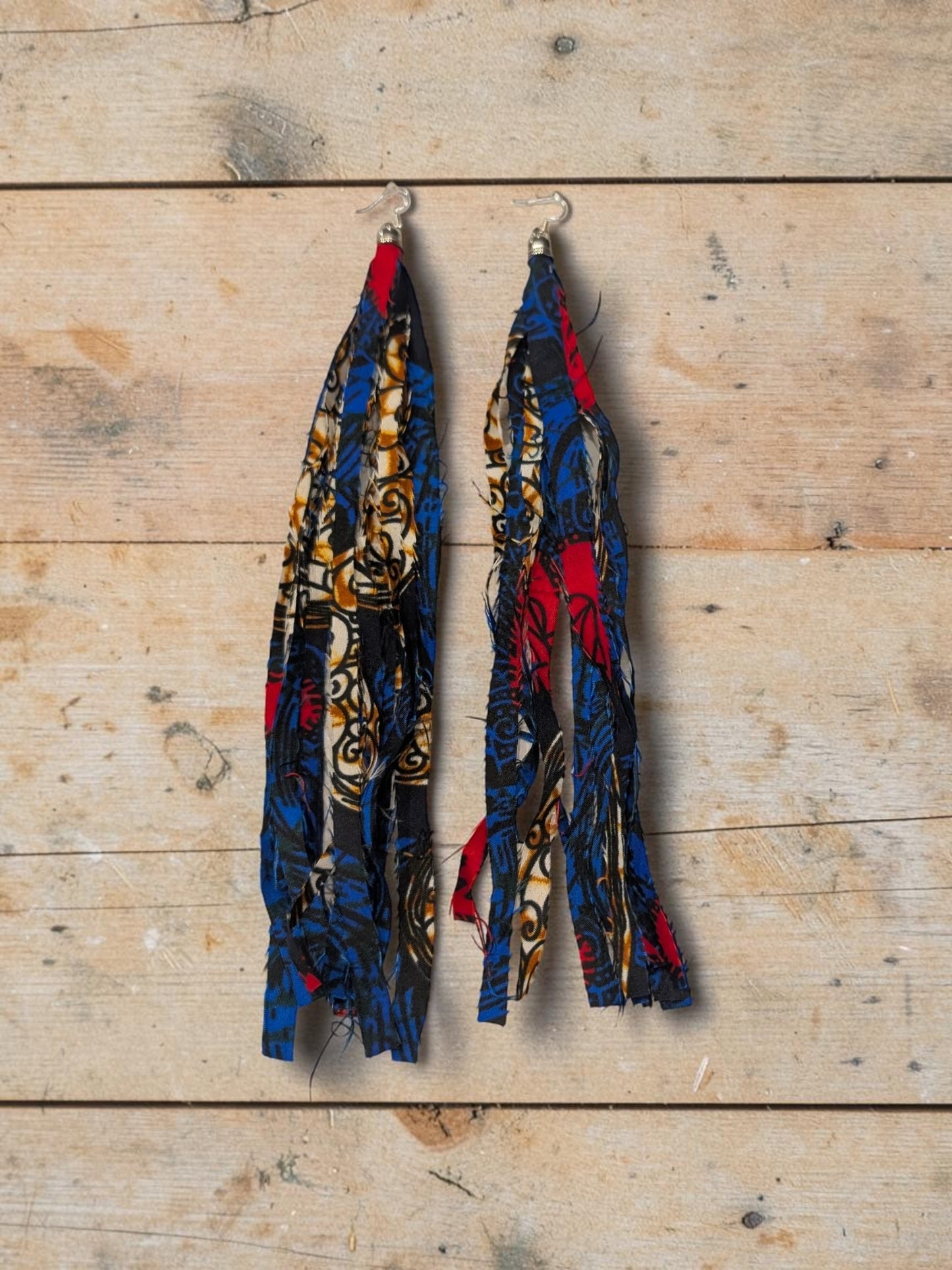 Ankara Tassel Earrings