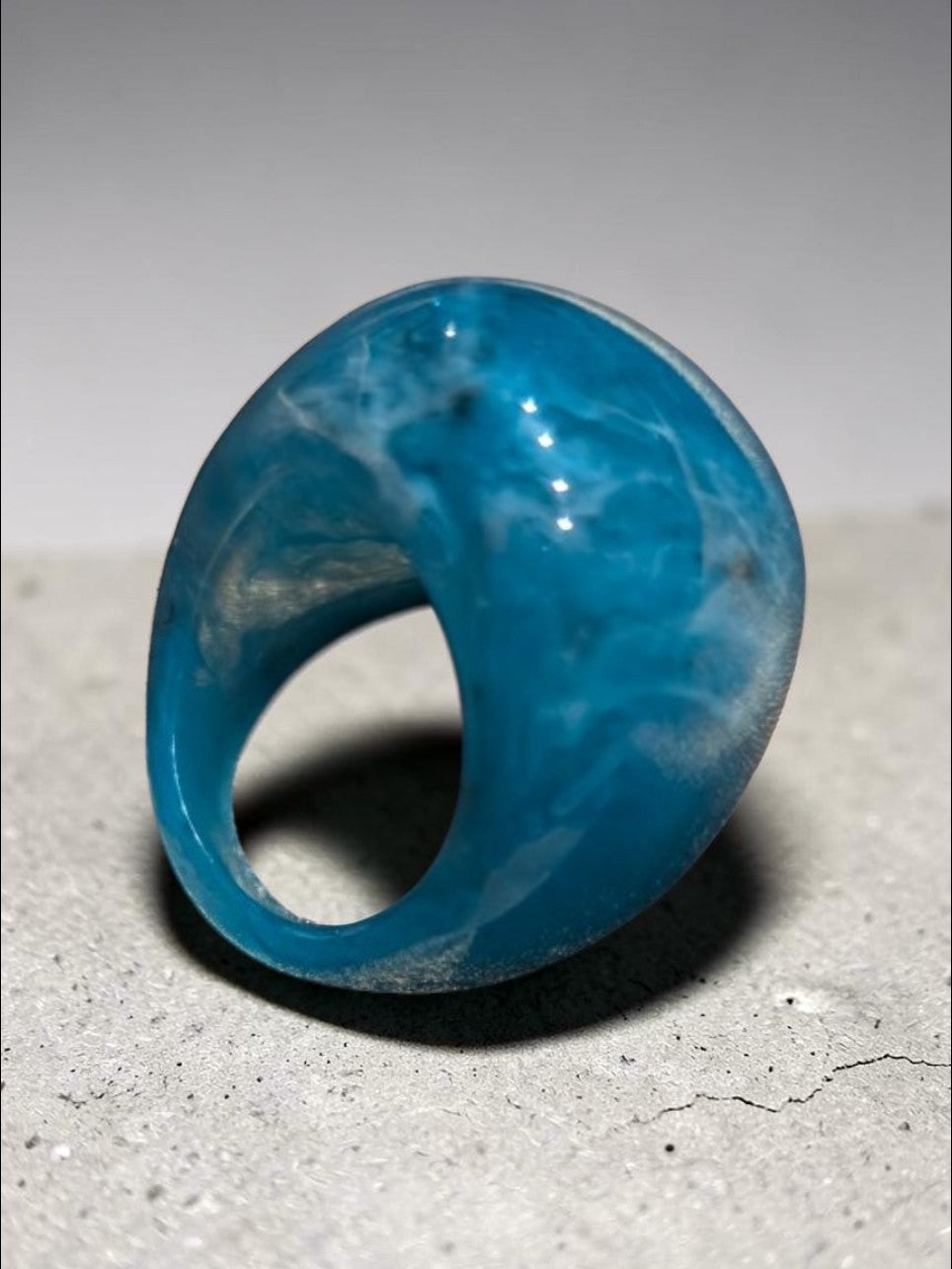 Blue Acrylic Ring