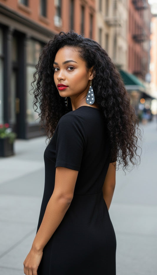 Statement Polka Dot Earrings