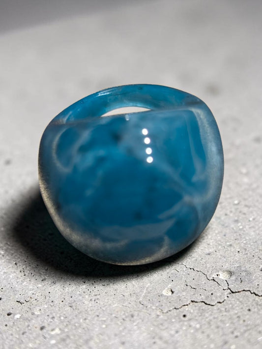 Blue Acrylic Ring
