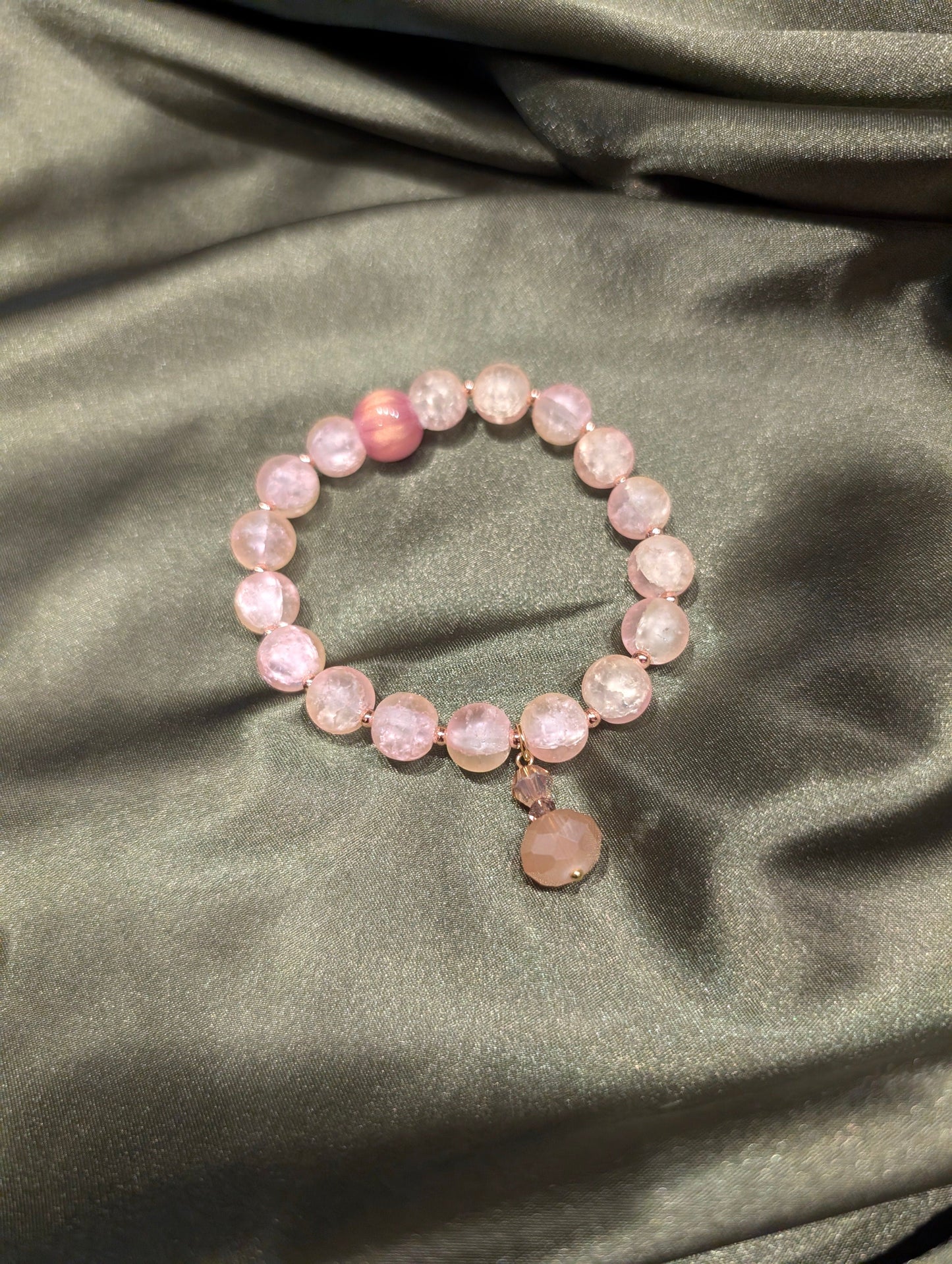 Quartz Beaded Bracelet