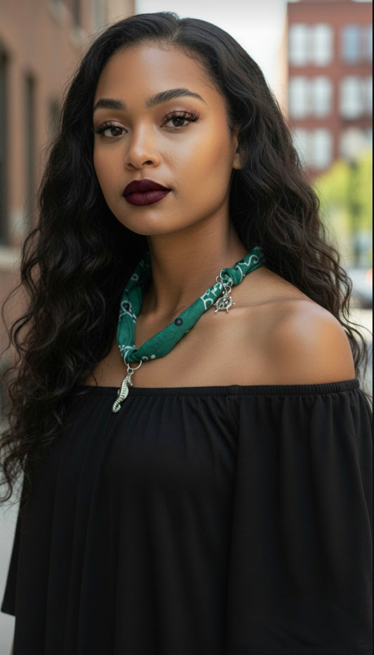 Bandana Charm Necklace