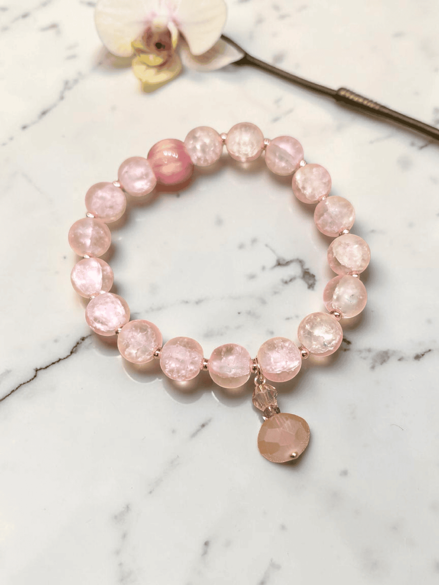 Quartz Beaded Bracelet