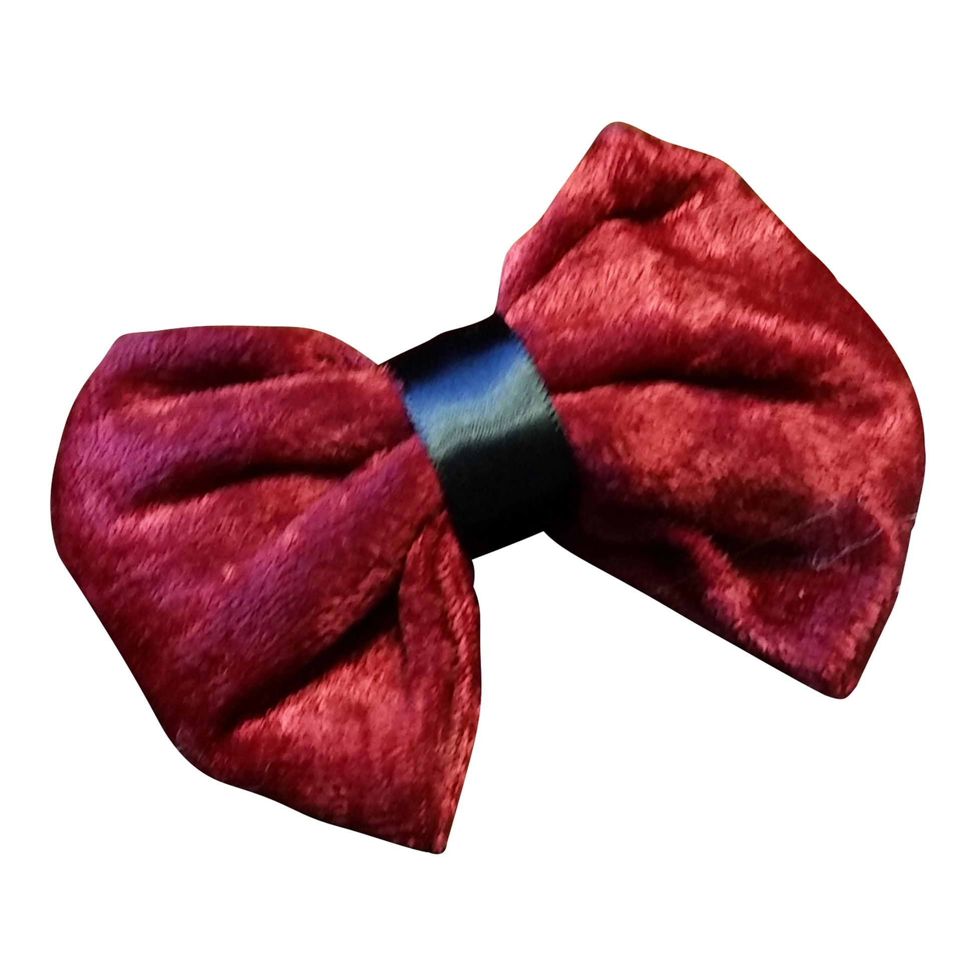 Burgundy Velvet Hairbow - thatboholife