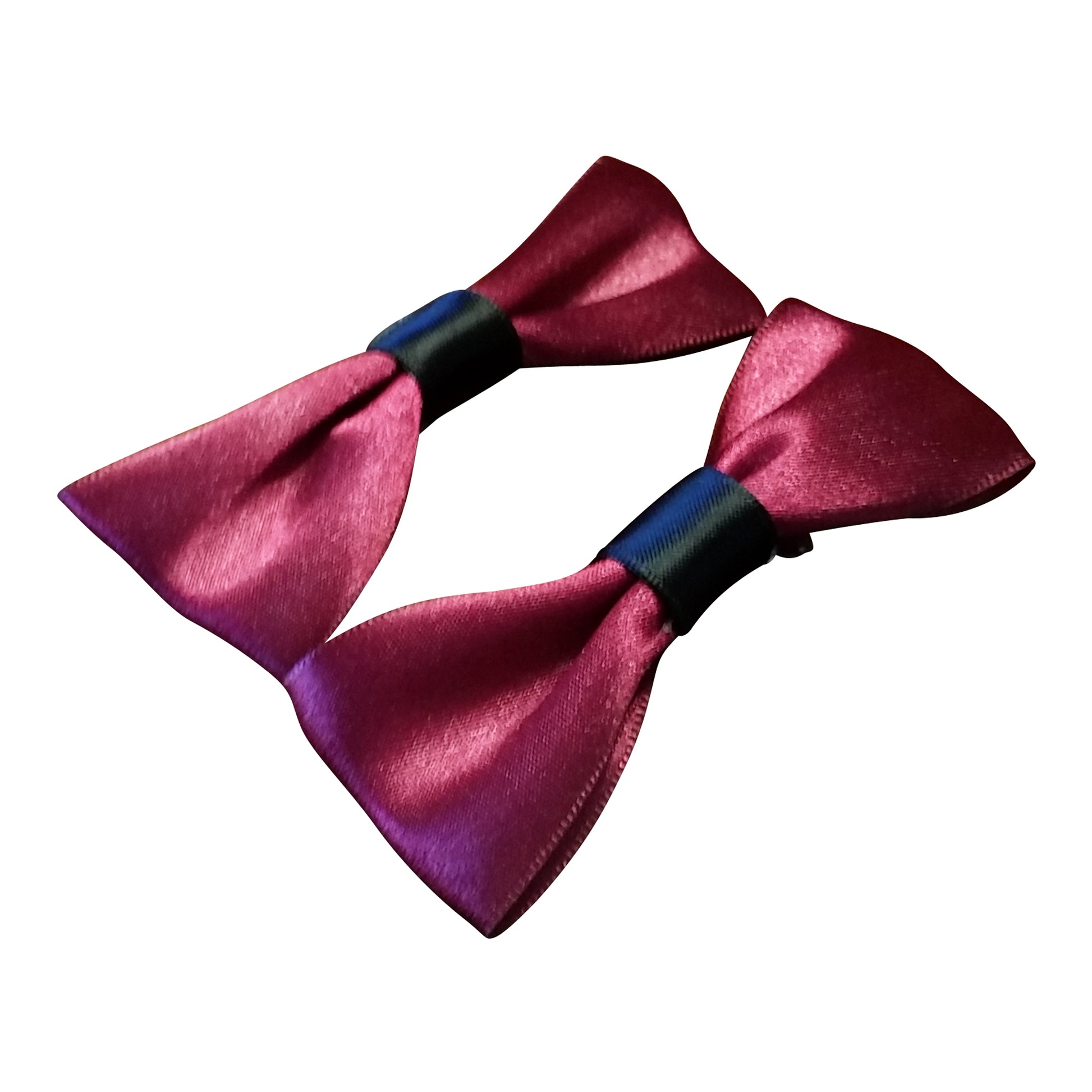 Burgundy Satin Hairbow Sets - thatboholife