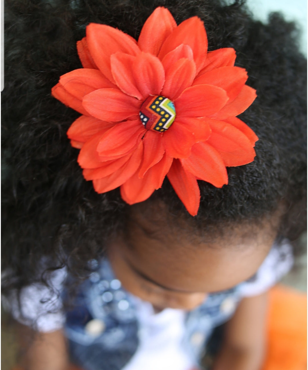 Hair Flower / Orange - thatboholife