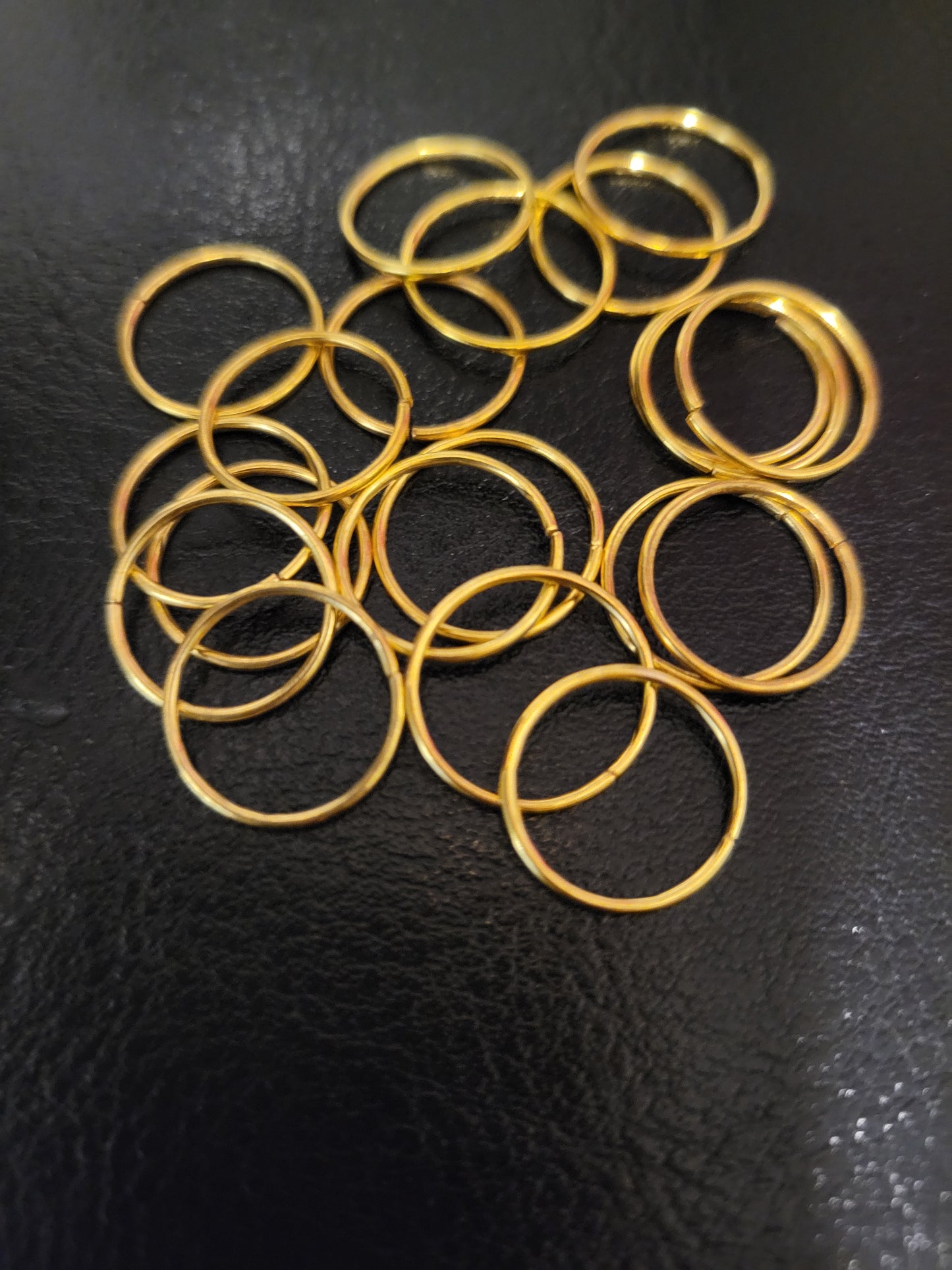 Gold Hair Rings